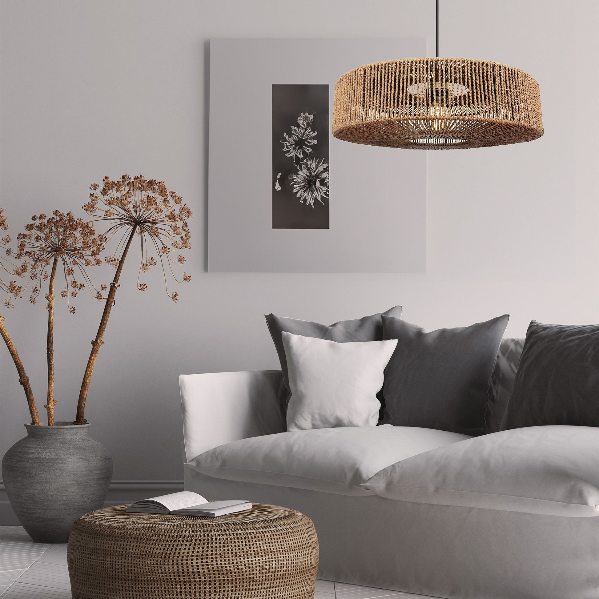 Lampă de tavan APP1294-1PC Beige  5