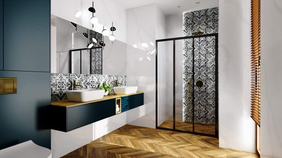 Usa pentru dus Rea Alex Black 90 6
