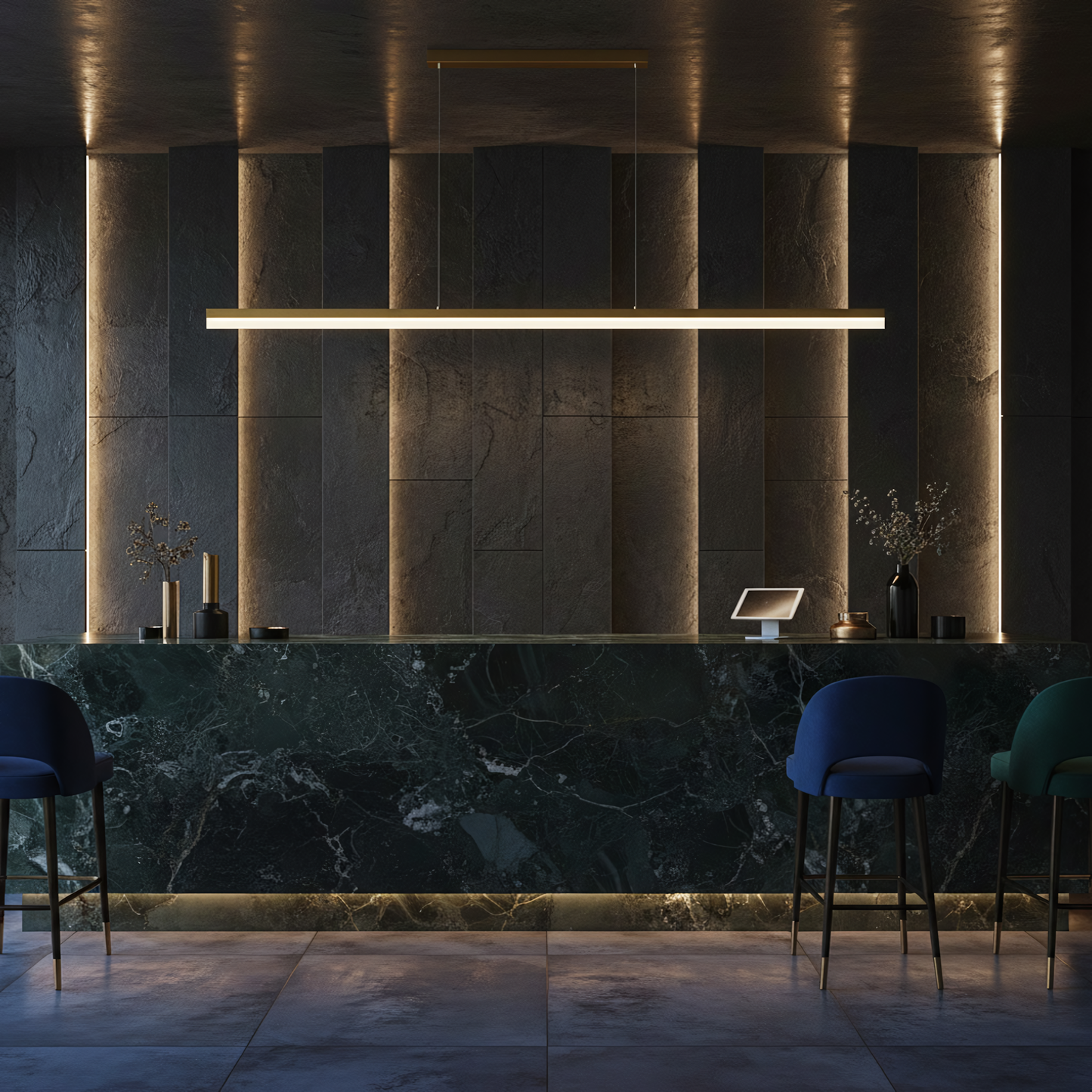 Lampă Suspendată Led App1697-cp 200 Cm Brush Gold  2