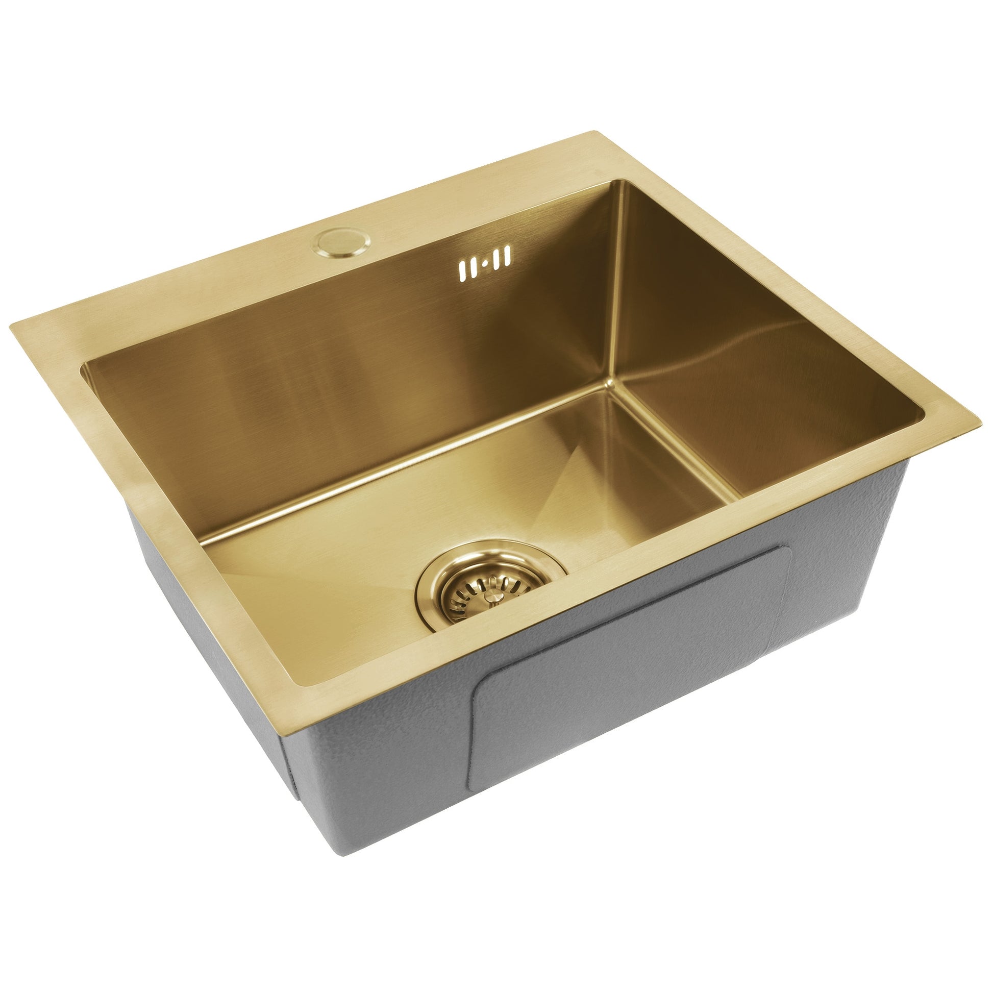 Chiuvetă inox Leo 50 BRUSH GOLD cu robinet de bucătărie 6