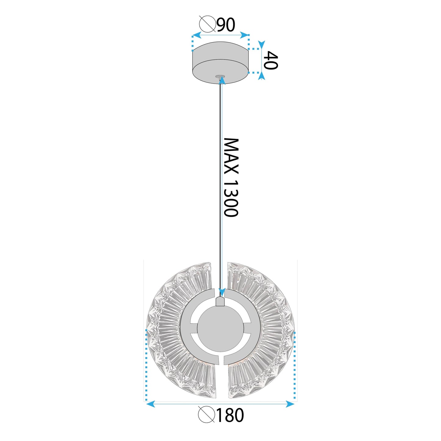 Lampa Led Lhj108-2cp Gold  13