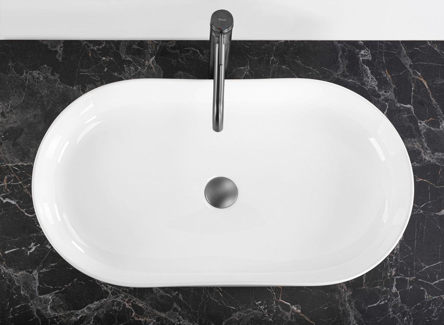 Lavoar ceramic pentru blat CLEO 71 alb - REA  4