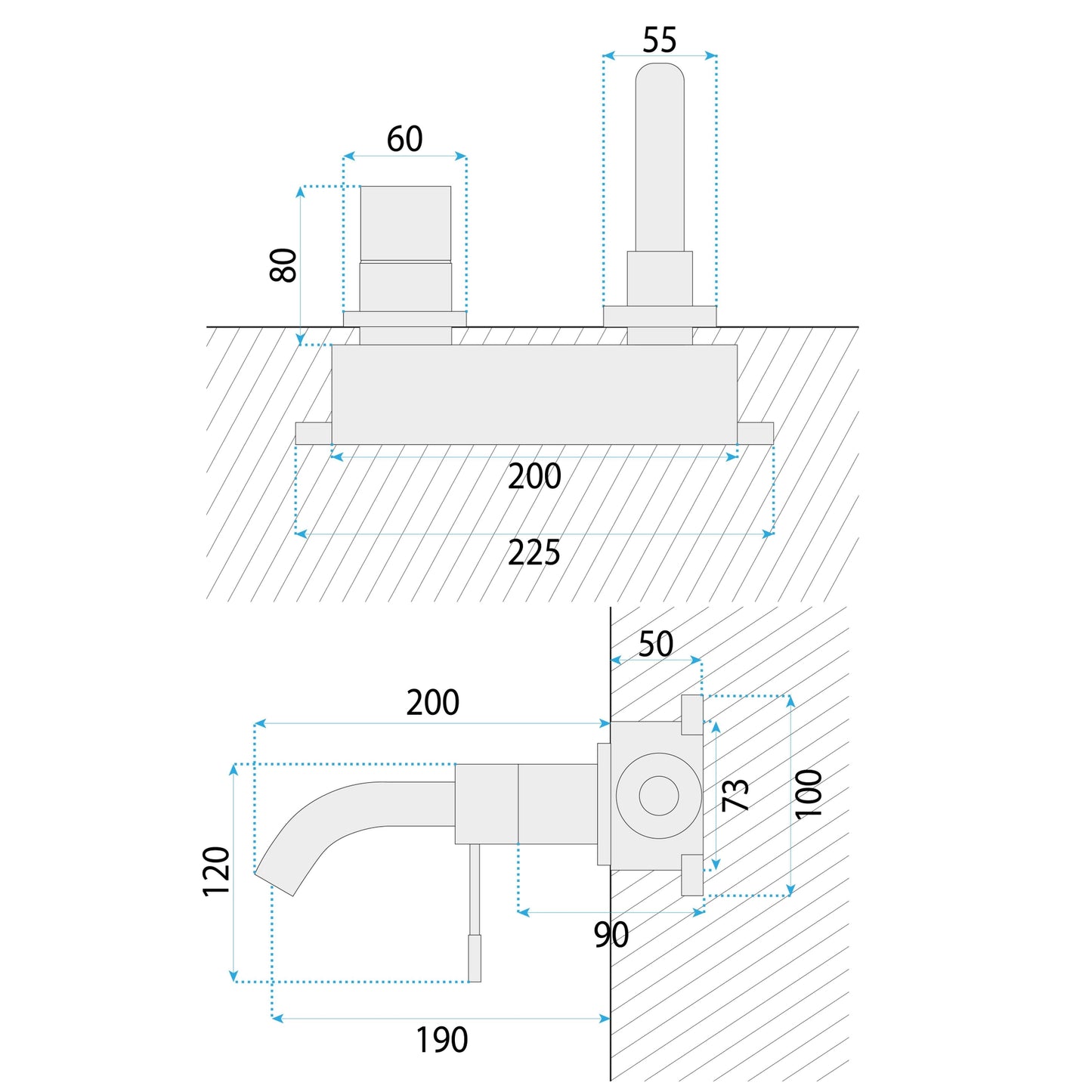 Baterie Incastrata Rea Lungo Diamond Gold + Box  8