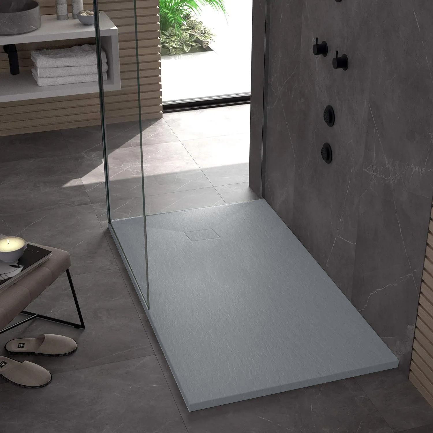 Cada de duș Magnum Grey 100x80  2