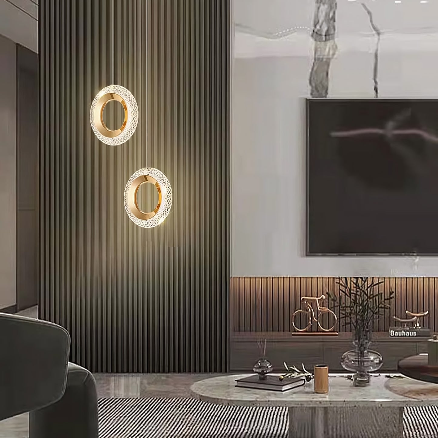 Lustră Cu Cristale Suspendată G119-1cp Gold  7