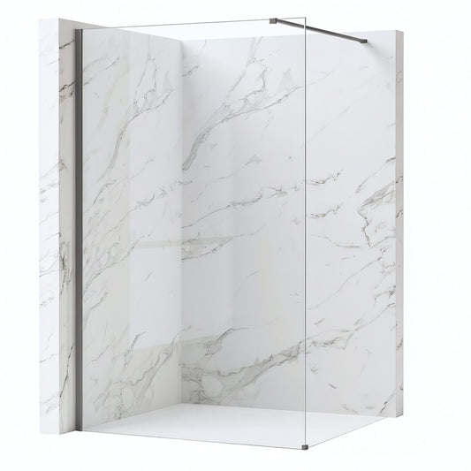 Paravan de dus Rea Flexi Transparent / Titan 100  1