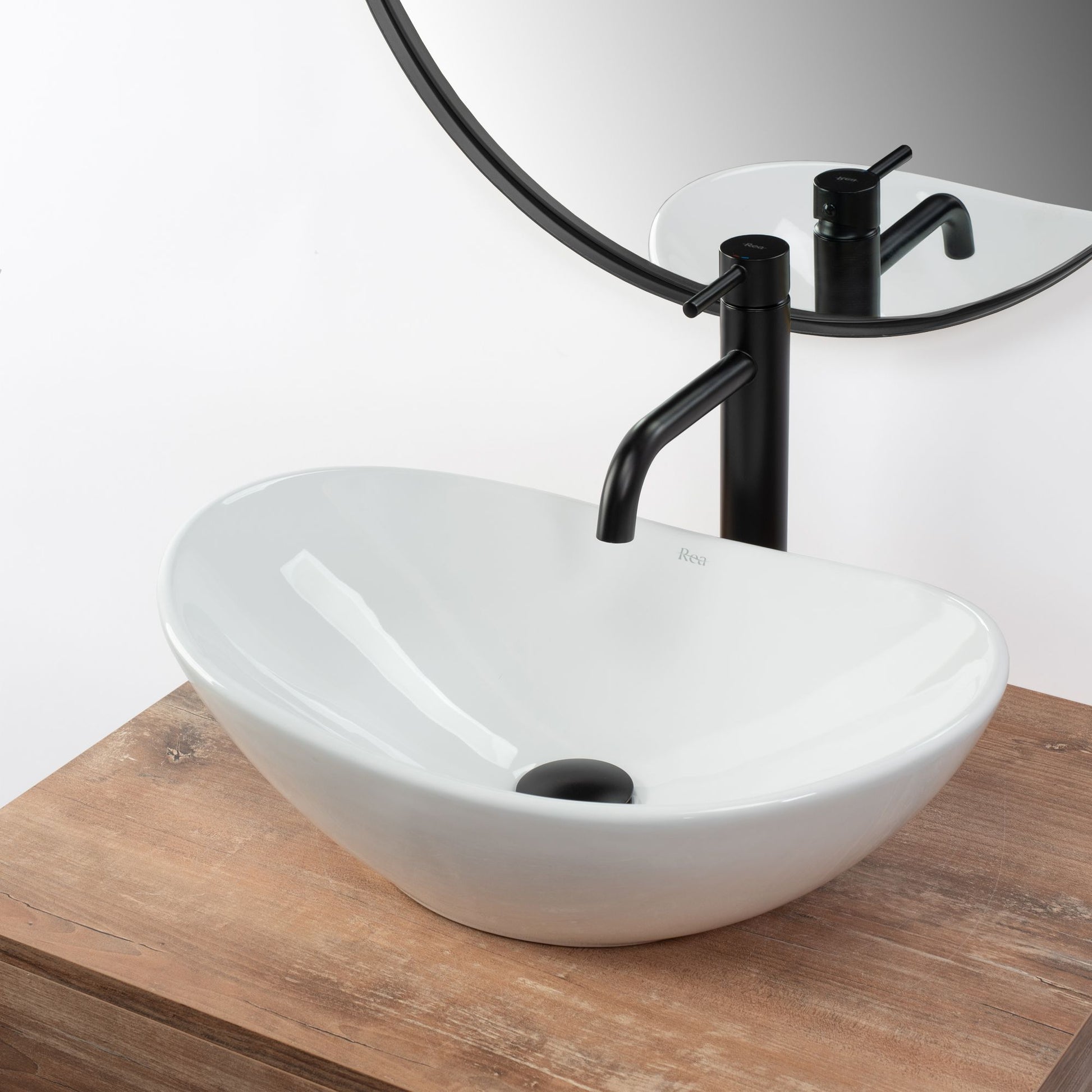Lavoar pentru blat REA Royal Mini White 5