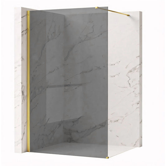 Paravan de dus Rea Flexi Grey / Gold 130  1