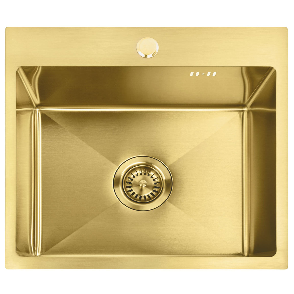 Chiuvetă Din Oțel Cu Set De Accesorii 3 Buc. REA Leo 50 Brush Gold Accesorii Bej 10