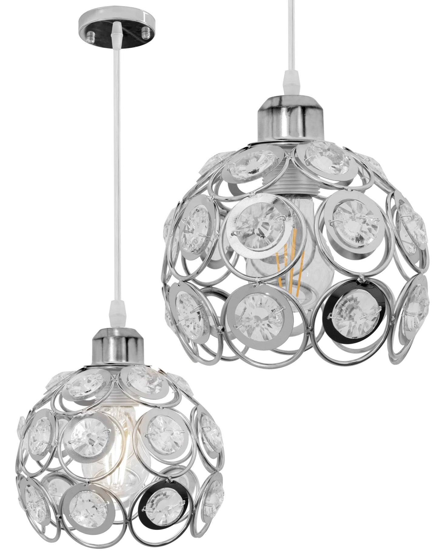 LUSTRA ELEGANTA DE TAVAN APP207 LOFT Argintiu 1