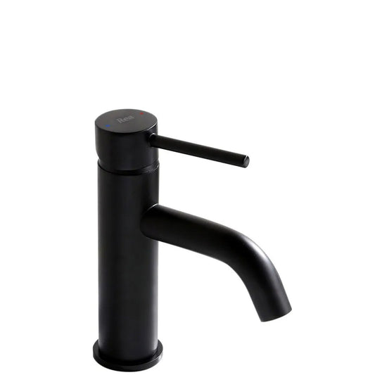 Baterie pentru lavoar Rea Lungo BLACK negru low  1
