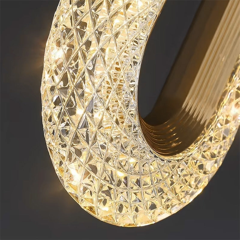 Lustră Cu Cristale Suspendată G113-1cp Gold  5