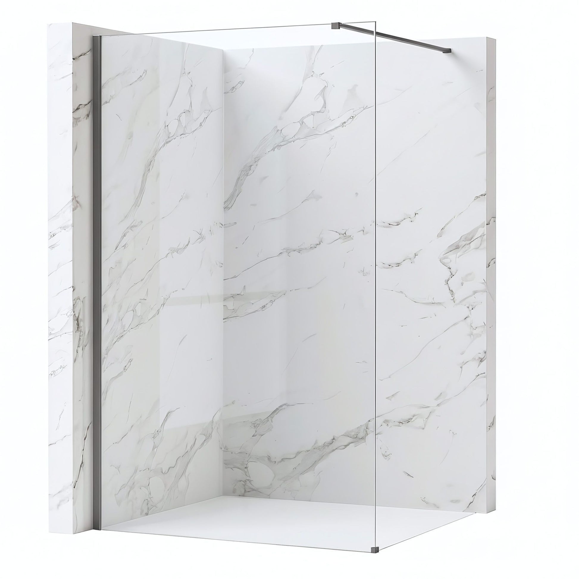 Paravan de dus Rea Flexi Transparent / Titan 120  2