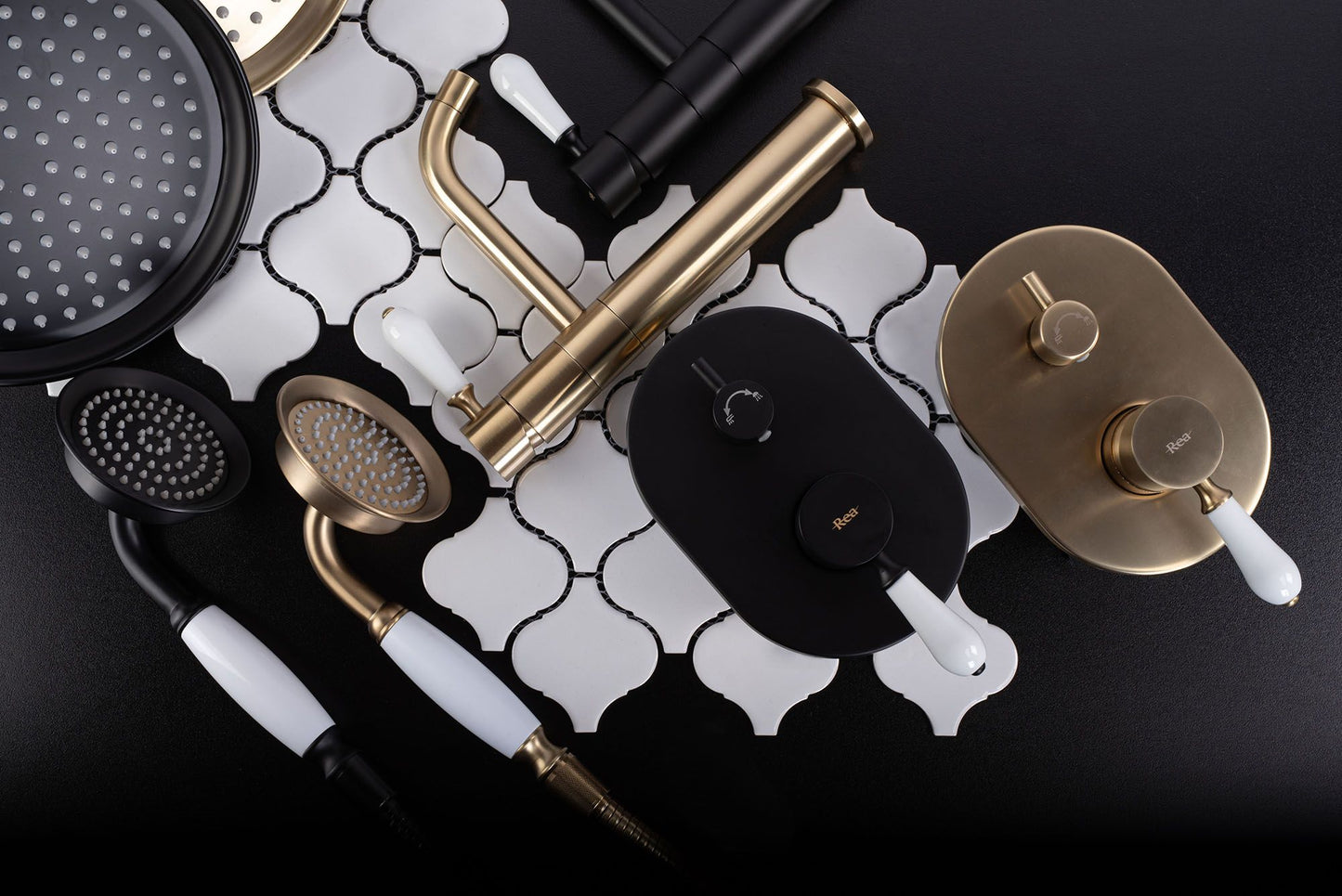 Set de dus incastrat Rea Serra Black + BOX 9