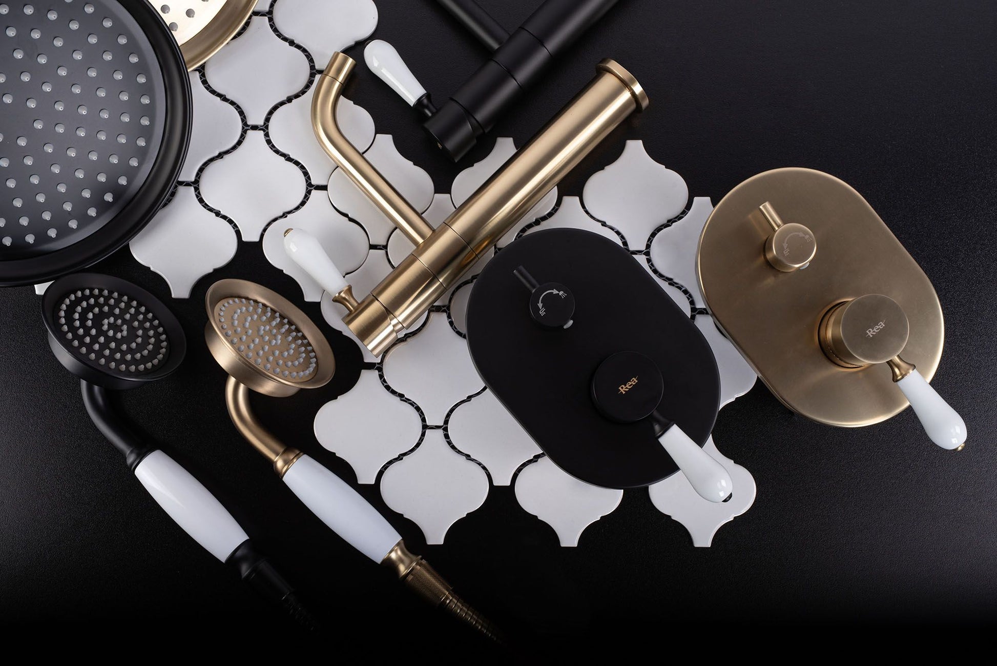 Set de dus incastrat Rea Serra Black + BOX 9