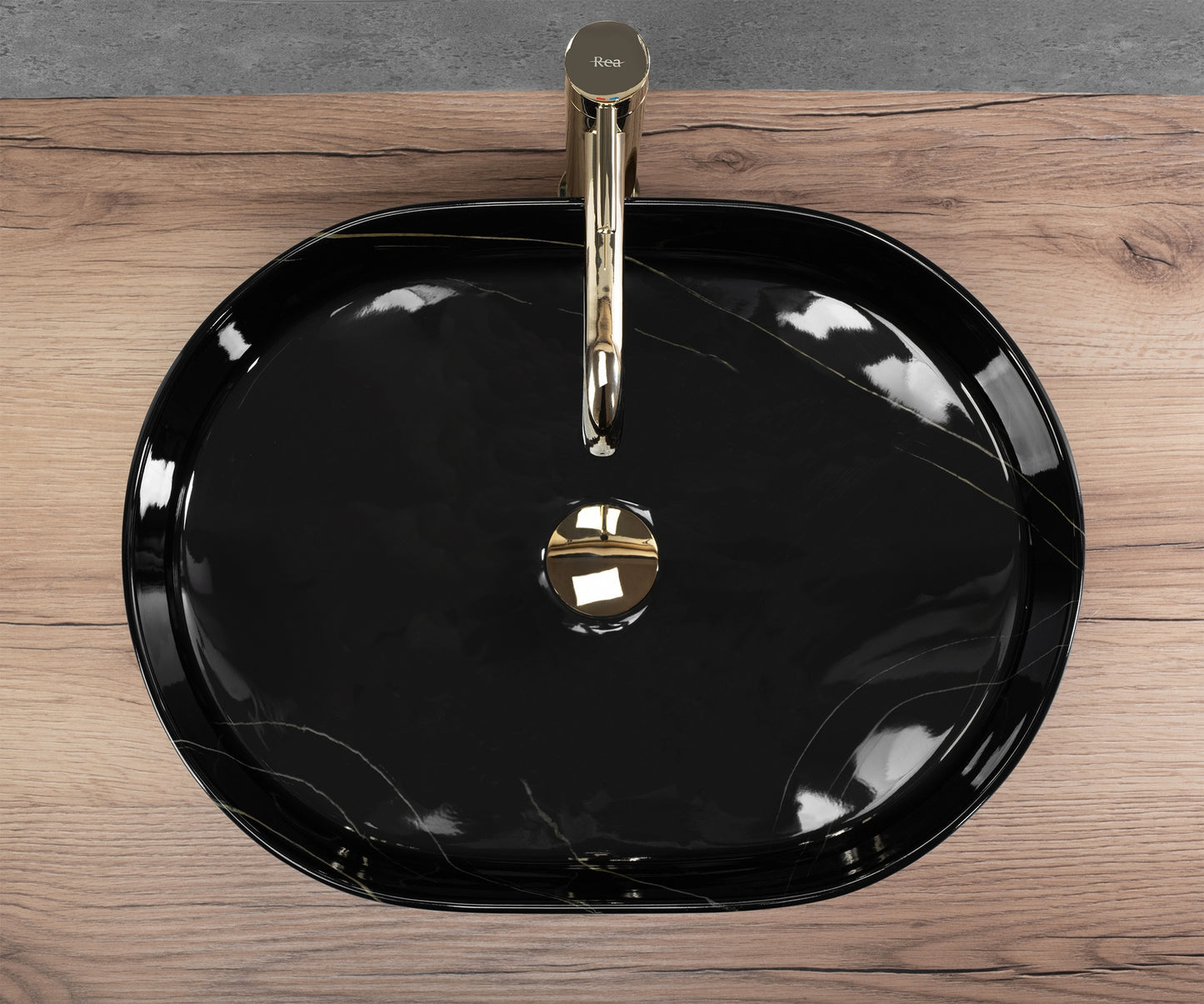 Lavoar Pe Blat Rea Nadia 50 Black Stone  2