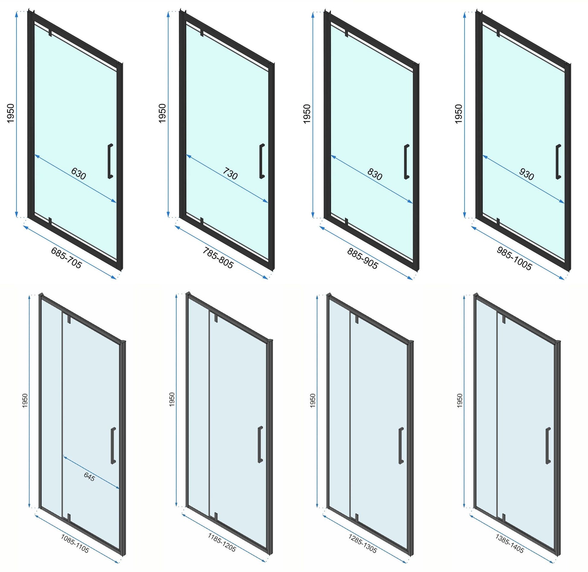 Cabina de dus De colt Rapid Swing Usa:80 x Perete:90 17