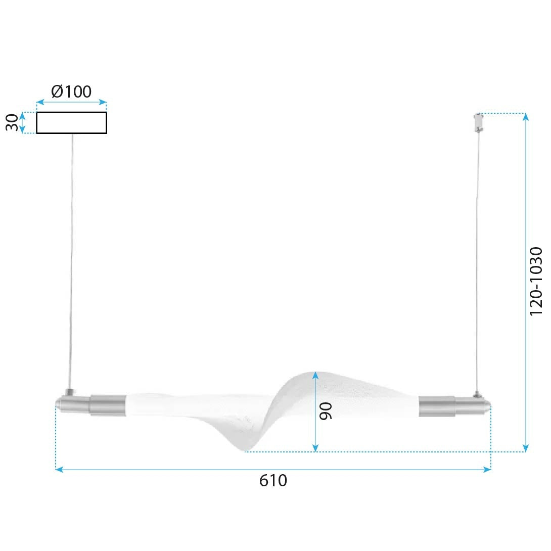 Lampa Led G011-cp White/gold  7