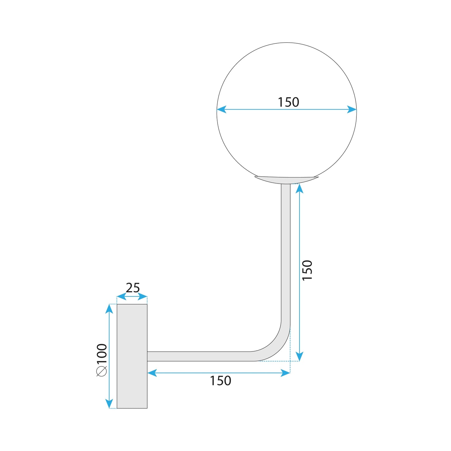Lampa De Perete G096-1w Gold  6