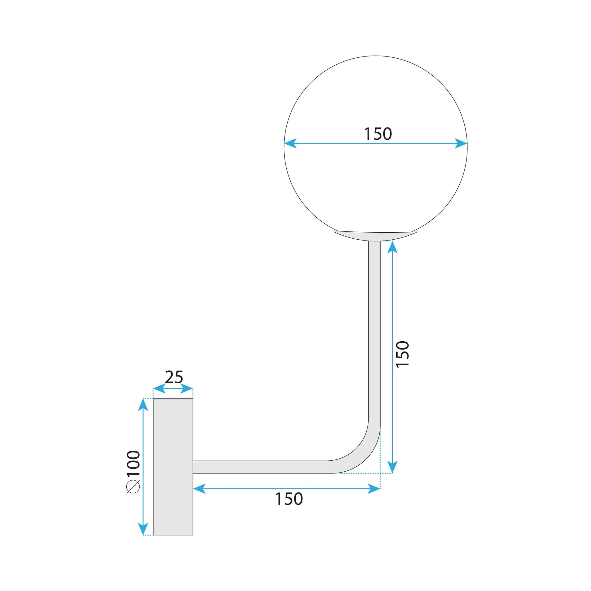 Lampa De Perete G096-1w Gold  6