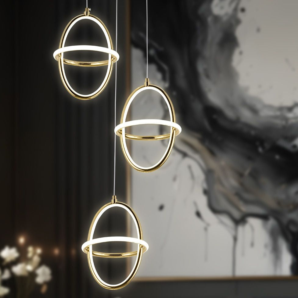 Lampă Suspendată Led G064-3cpr Gold  9