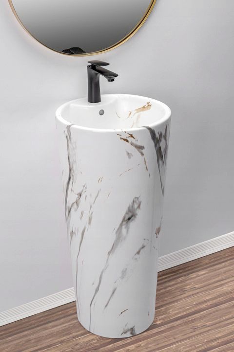Lavoar freestanding de sine stătător Blanka Marble Marmura  6