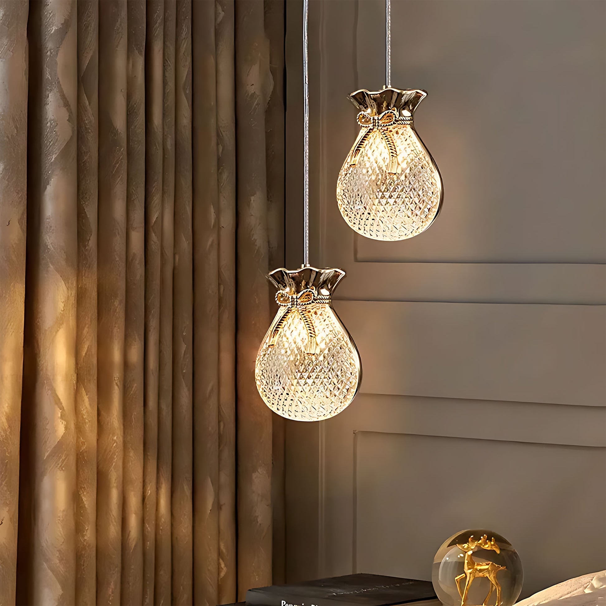 Lampă Suspendată De Tavan Lhj107-1cp Light Rose Gold  3