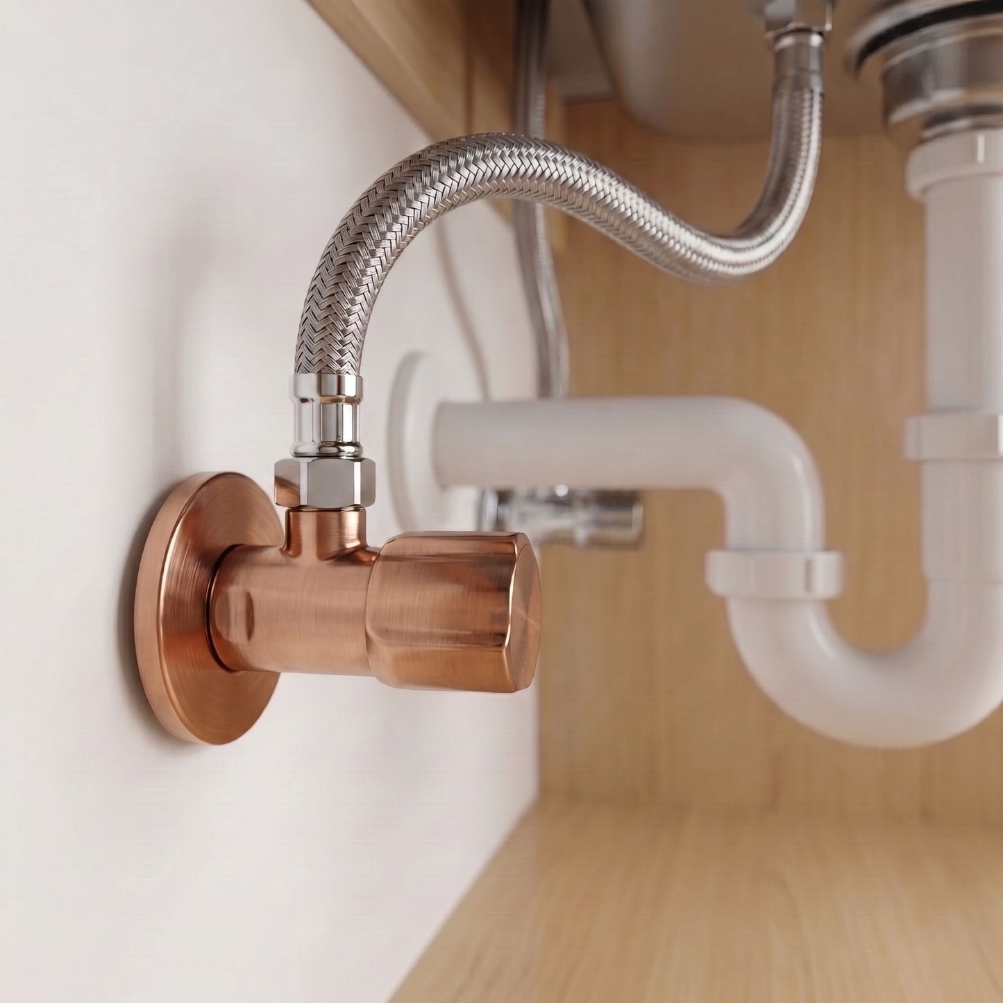 Robinet Colțar 02 1/2" X 3/8" Brush Copper 6