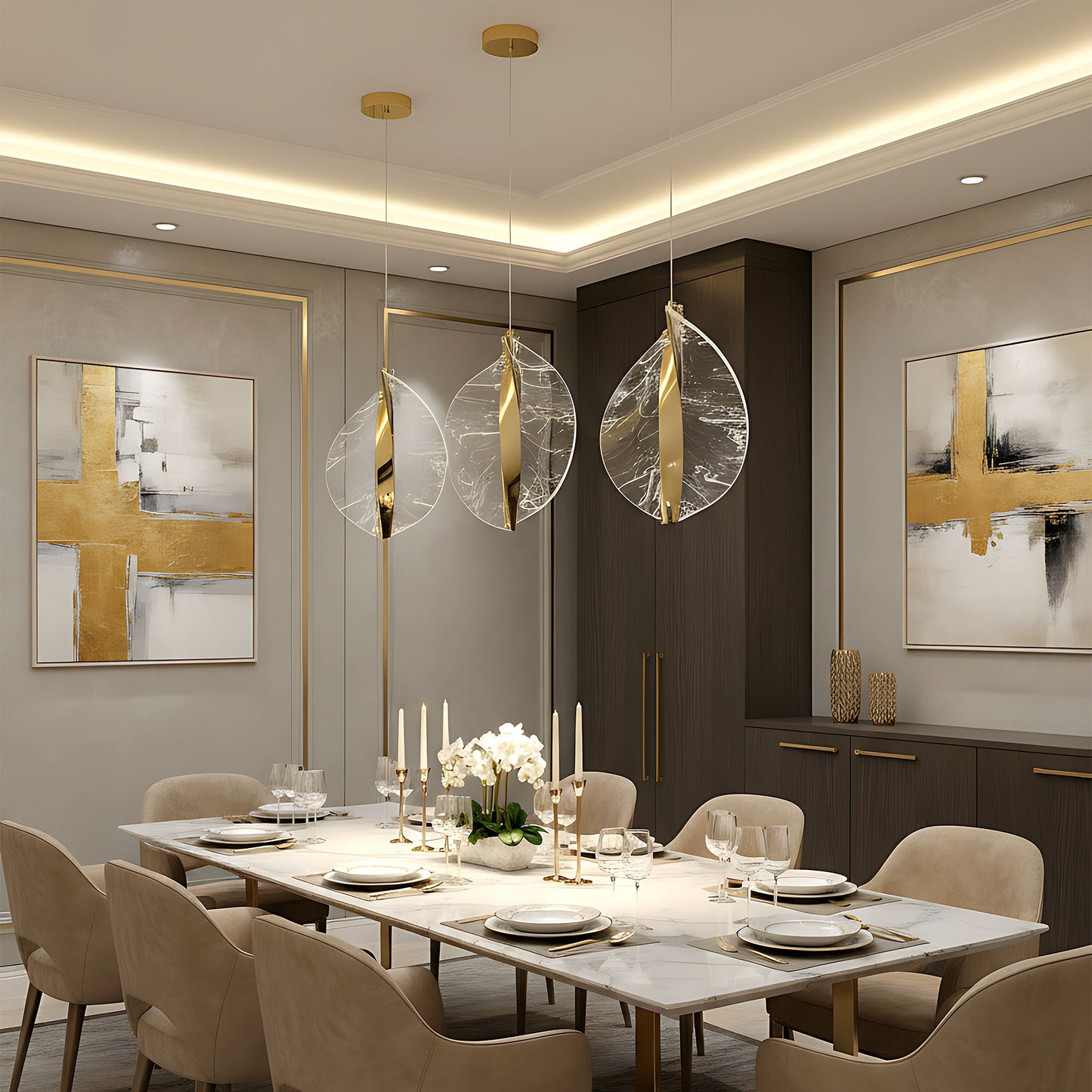 Lampa Led G129-cp Gold  7