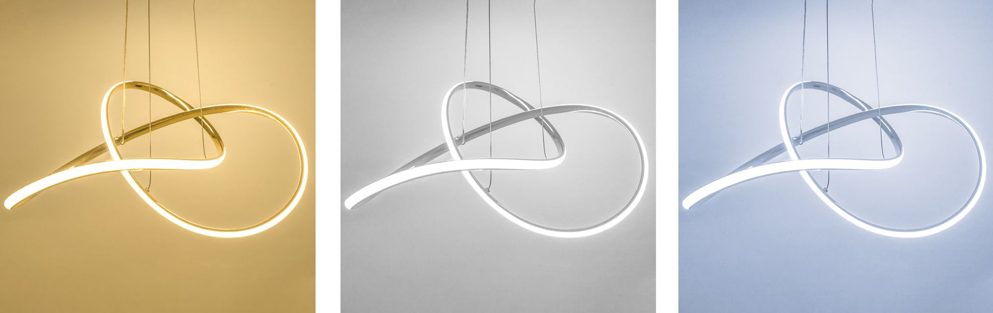 Lampă de tavan Inel suspendat LED moderna + telecomandă APP393-CP Chrome  5