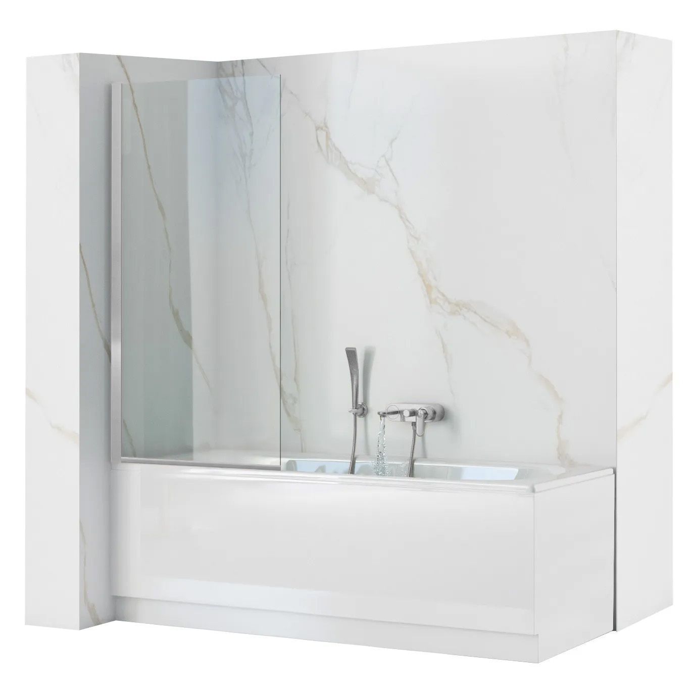 Paravan pentru cada Rea Fix 80 Chrome 1