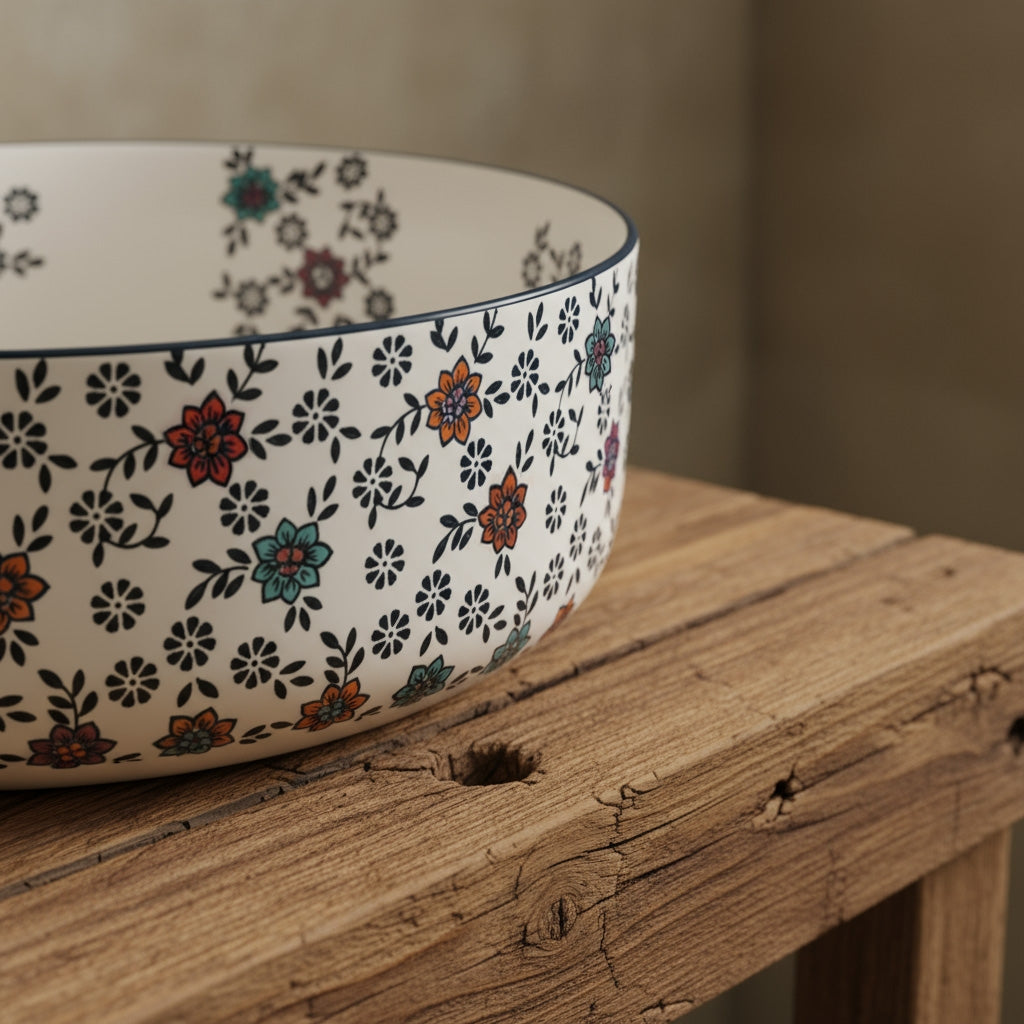 Lavoar Pe Blat Rea Stefania Fiori  3