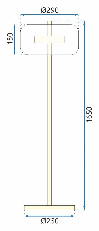 Lampă de podea LED Gold APP749-1F  8