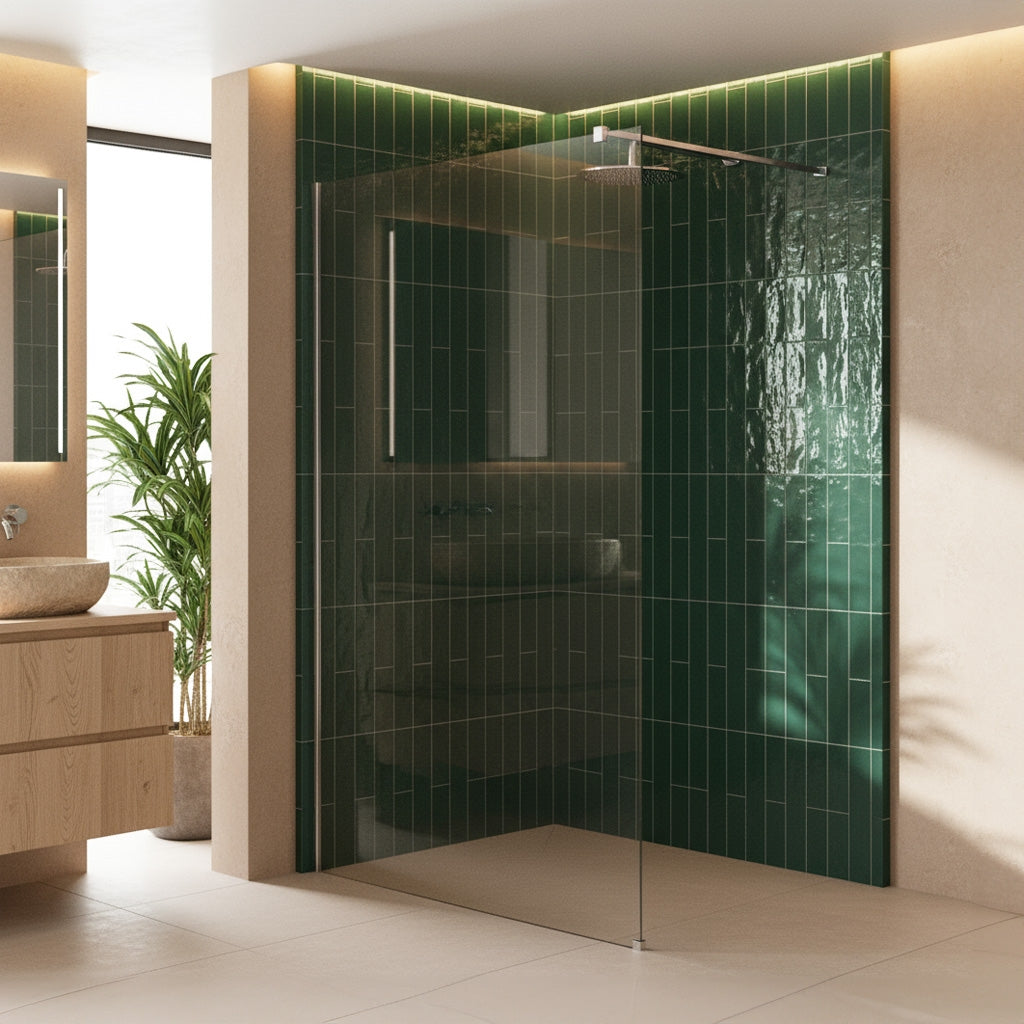 Paravan De Dus Rea Flexi Transparent / Chrome 100  4