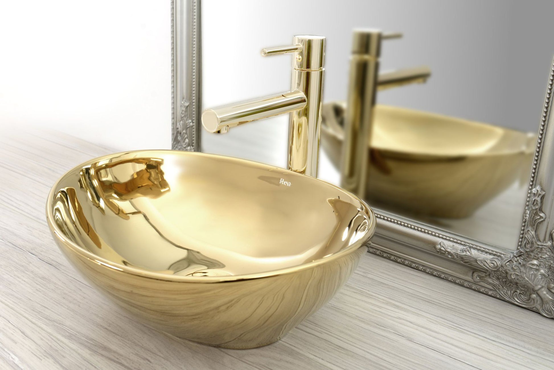 Baterie pentru baie Rea Tess High Light Gold  5