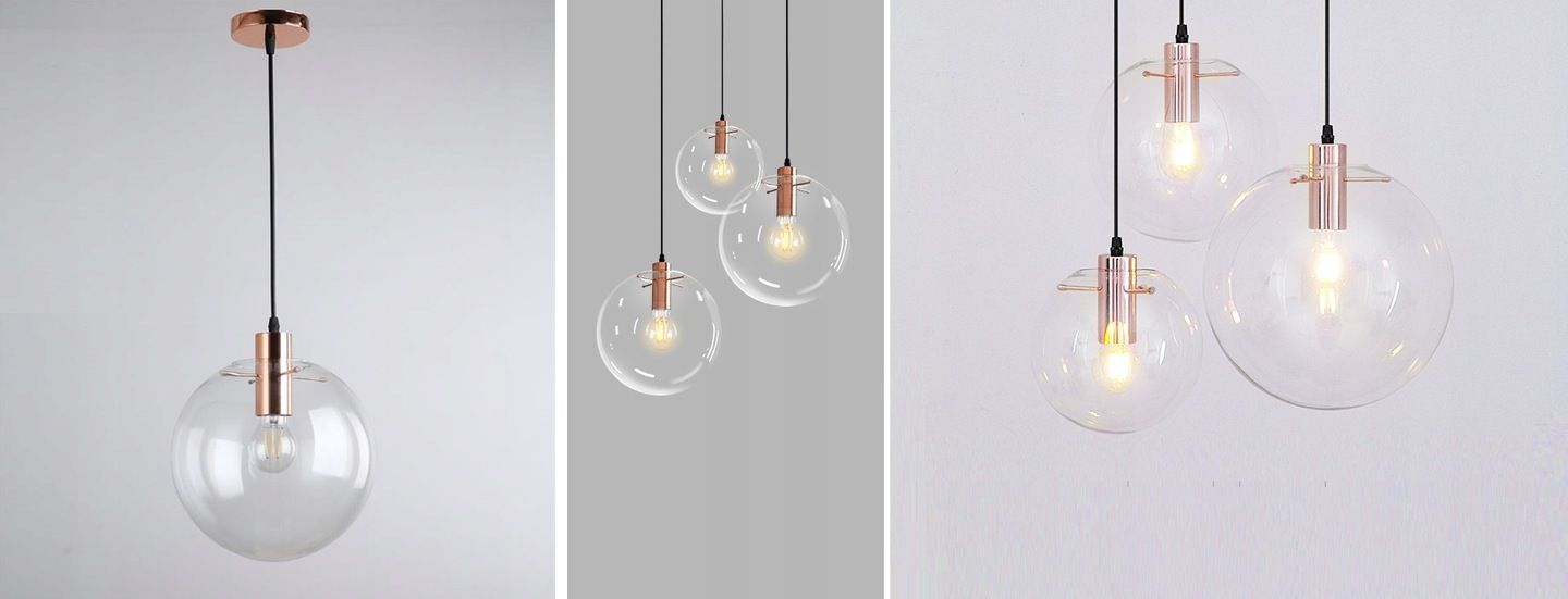 Lampa DE TAVAN SUSPENDABILA din sticla Lassi ROSE Gold 25 cm  6