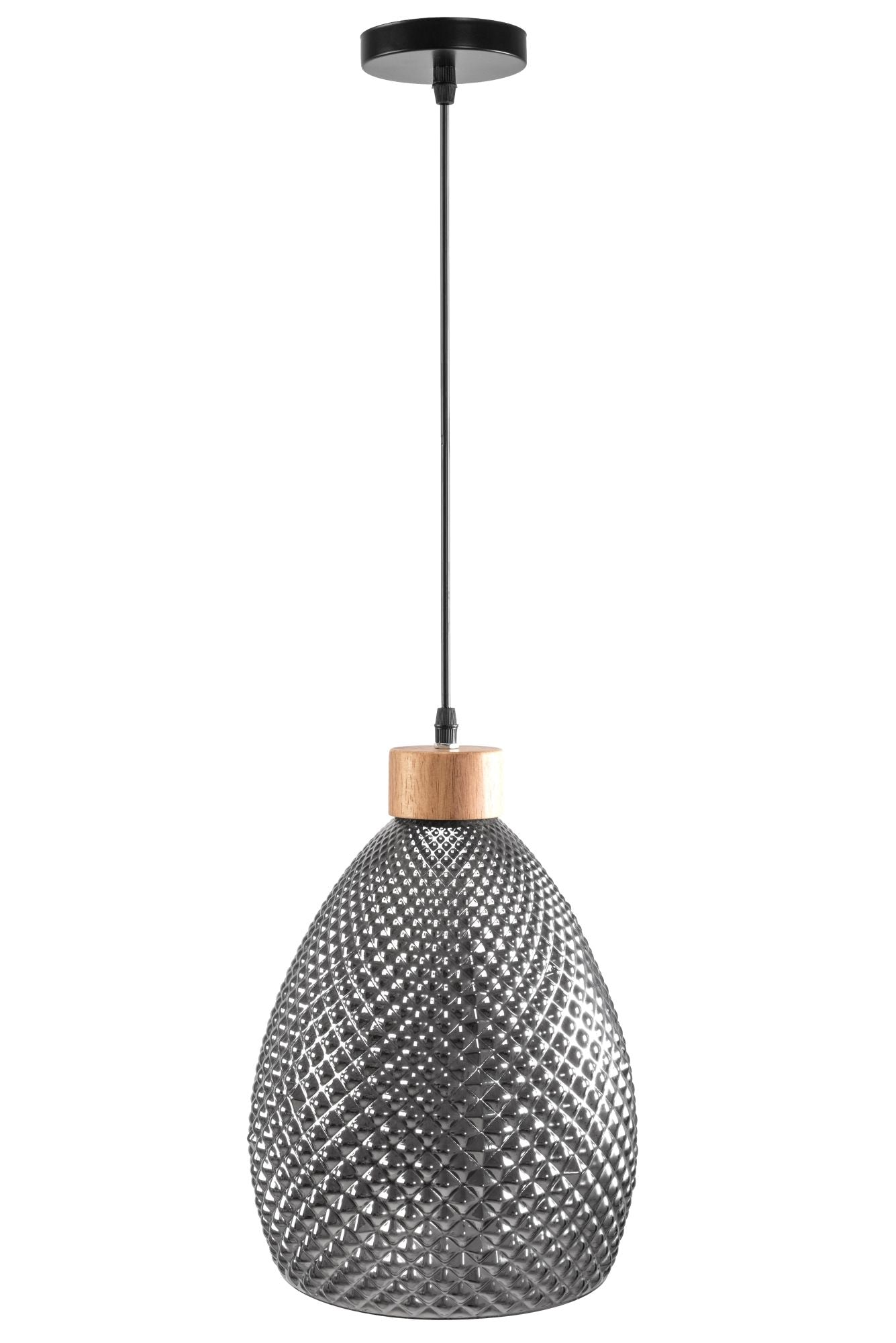 Lampă de tavan din sticlă Chihlimbar Retro Black APP897-1CP  3