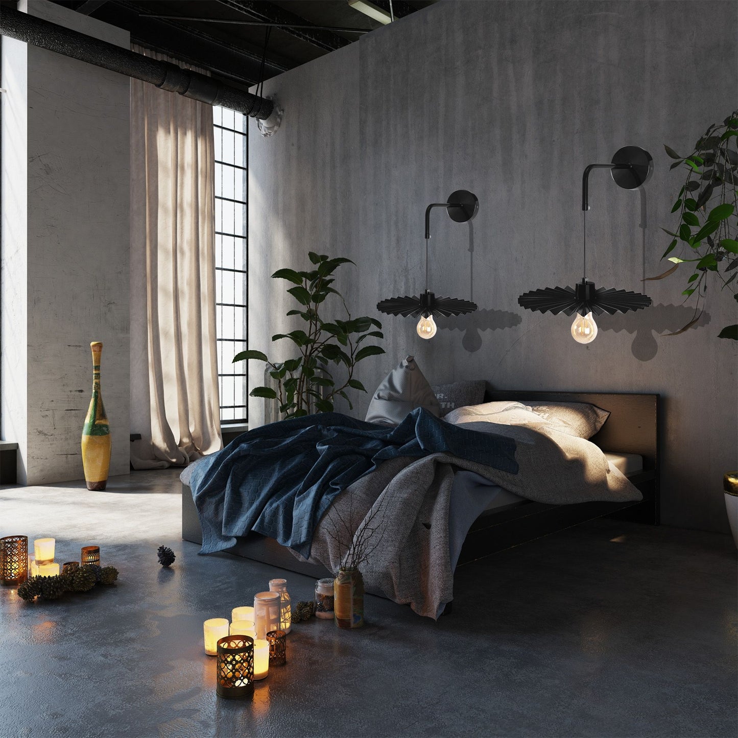 Lampa De Perete APP1355-1W Black 30 Cm  9