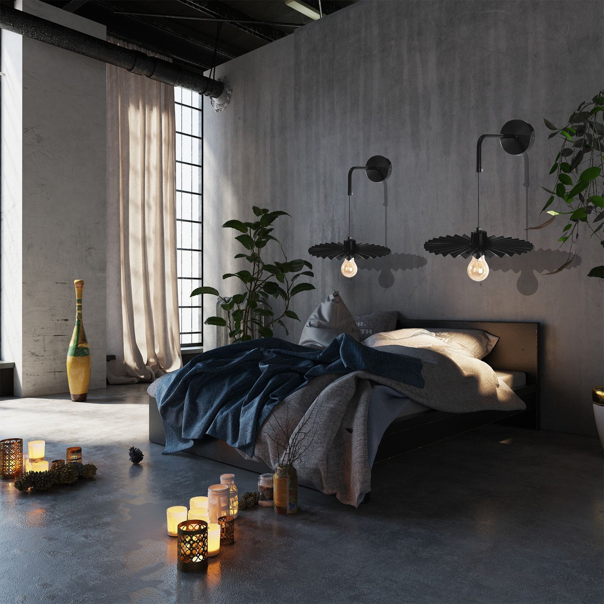 Lampa De Perete APP1355-1W Black 30 Cm  9