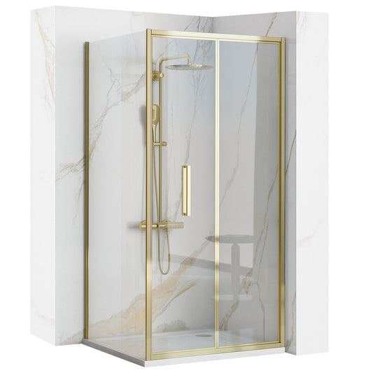 Cabina dus De colt Rapid Fold Gold Usa:80 x Perete:80 1