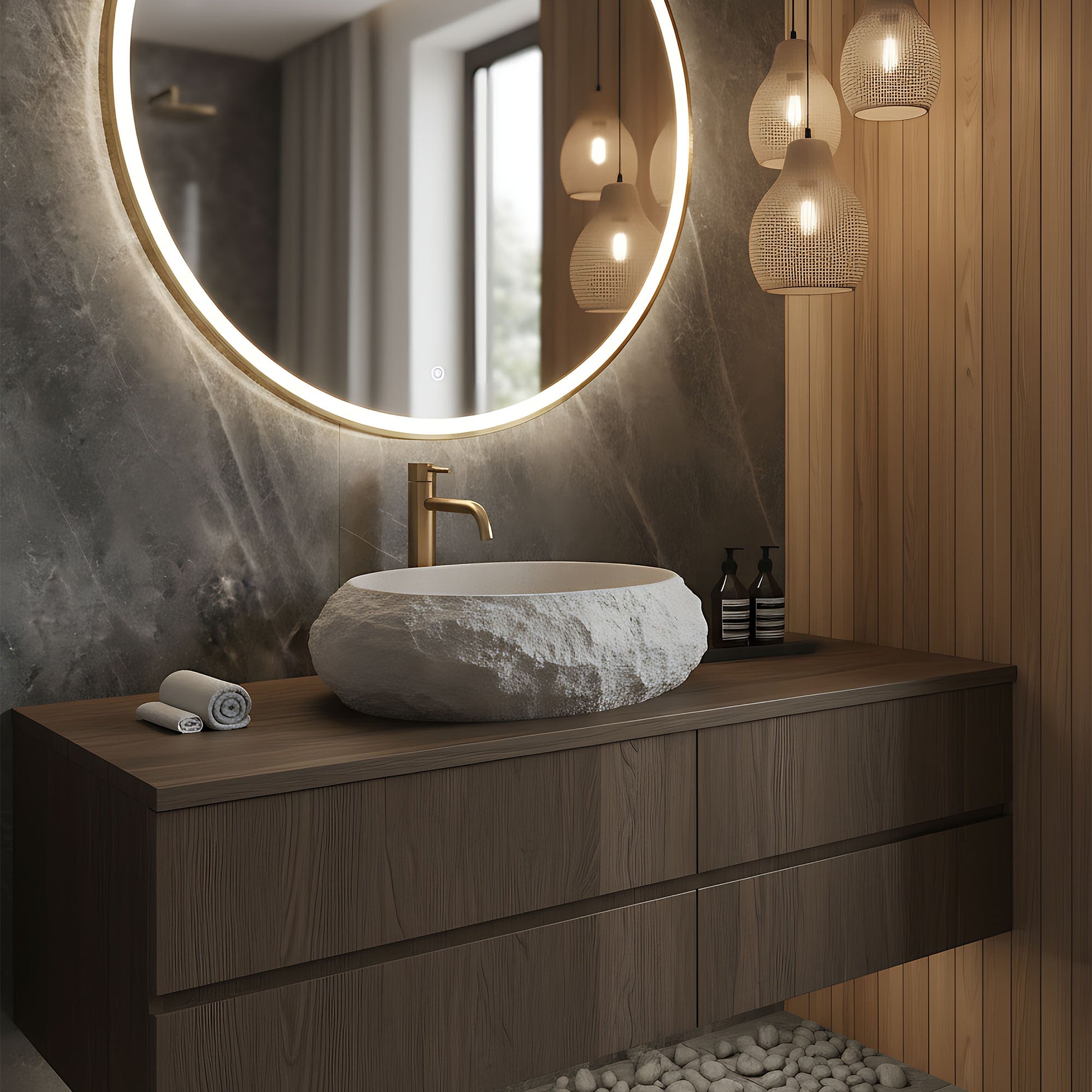 Lavoar pe blat Mika Beige  4