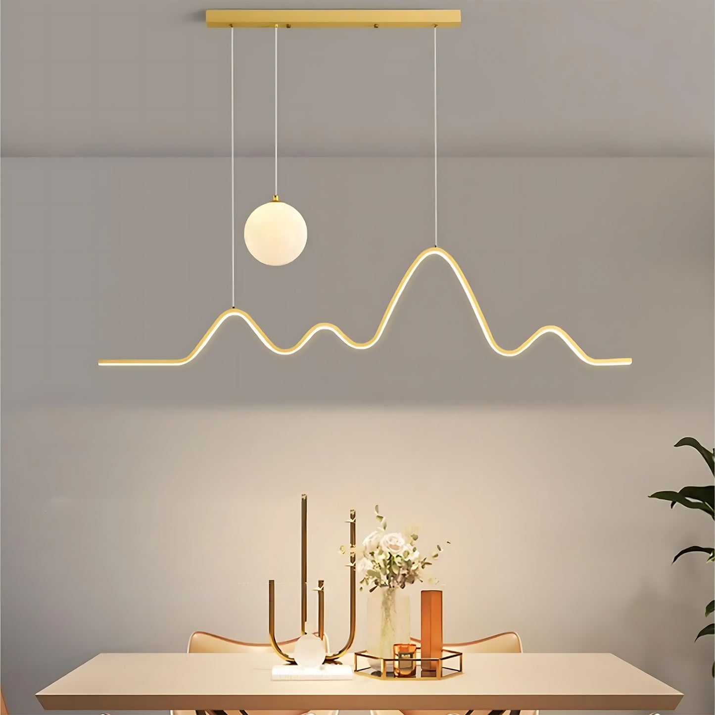 Lampa Led Lhj034-cp Brush Gold  4