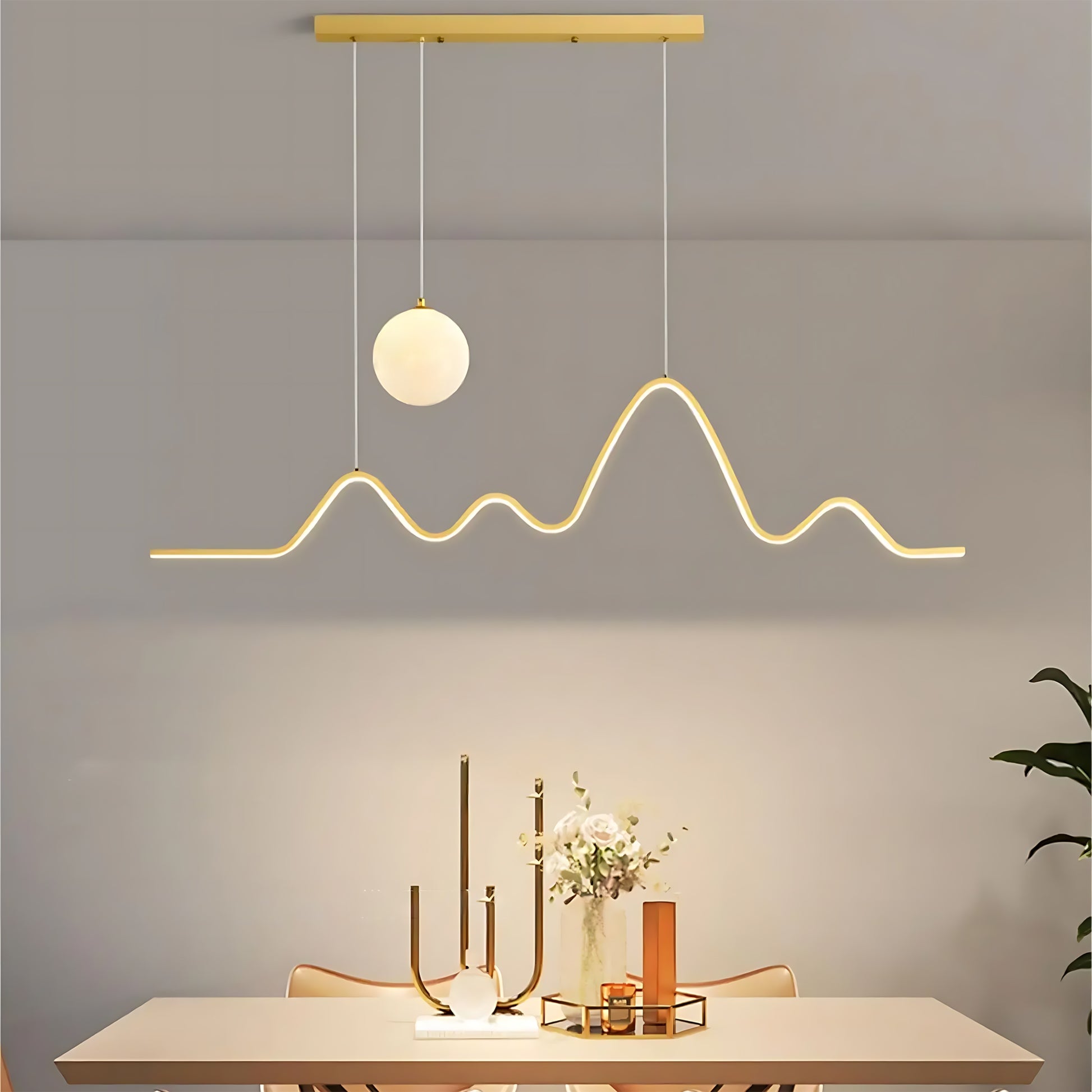 Lampa Led Lhj034-cp Brush Gold  4