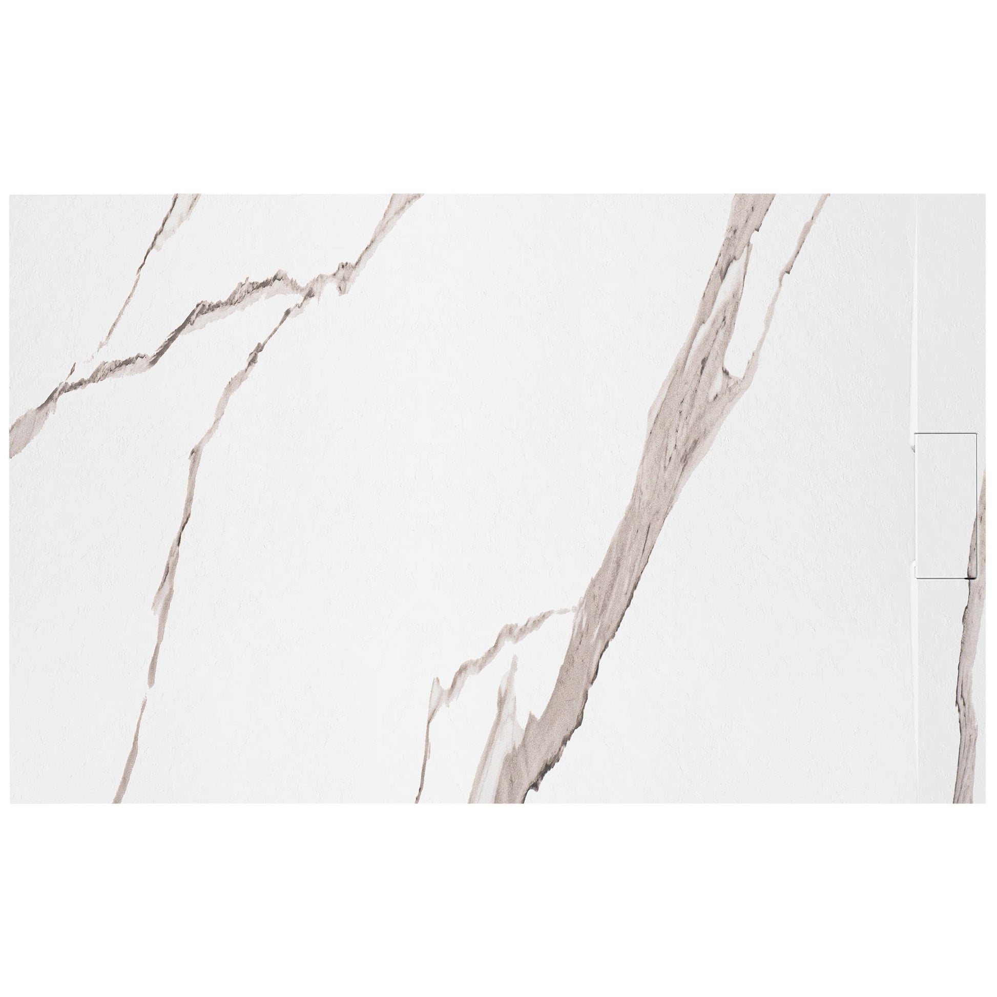 Cada de duș Bazalt CARRARA WHITE 80x100  1
