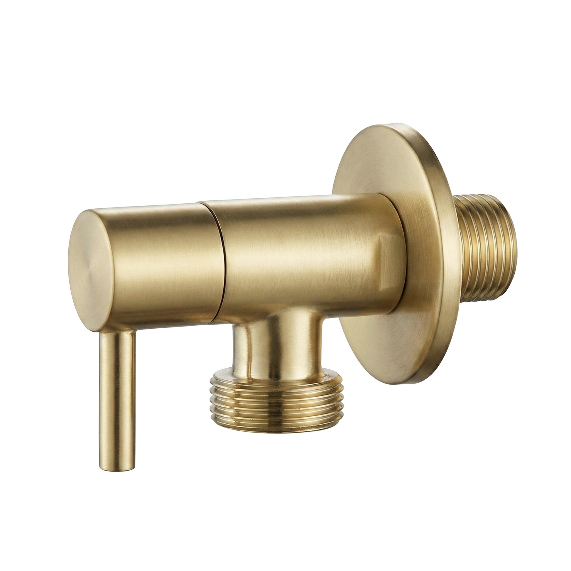 Robinet colțar 1/2" x 3/4" Brush Gold  3