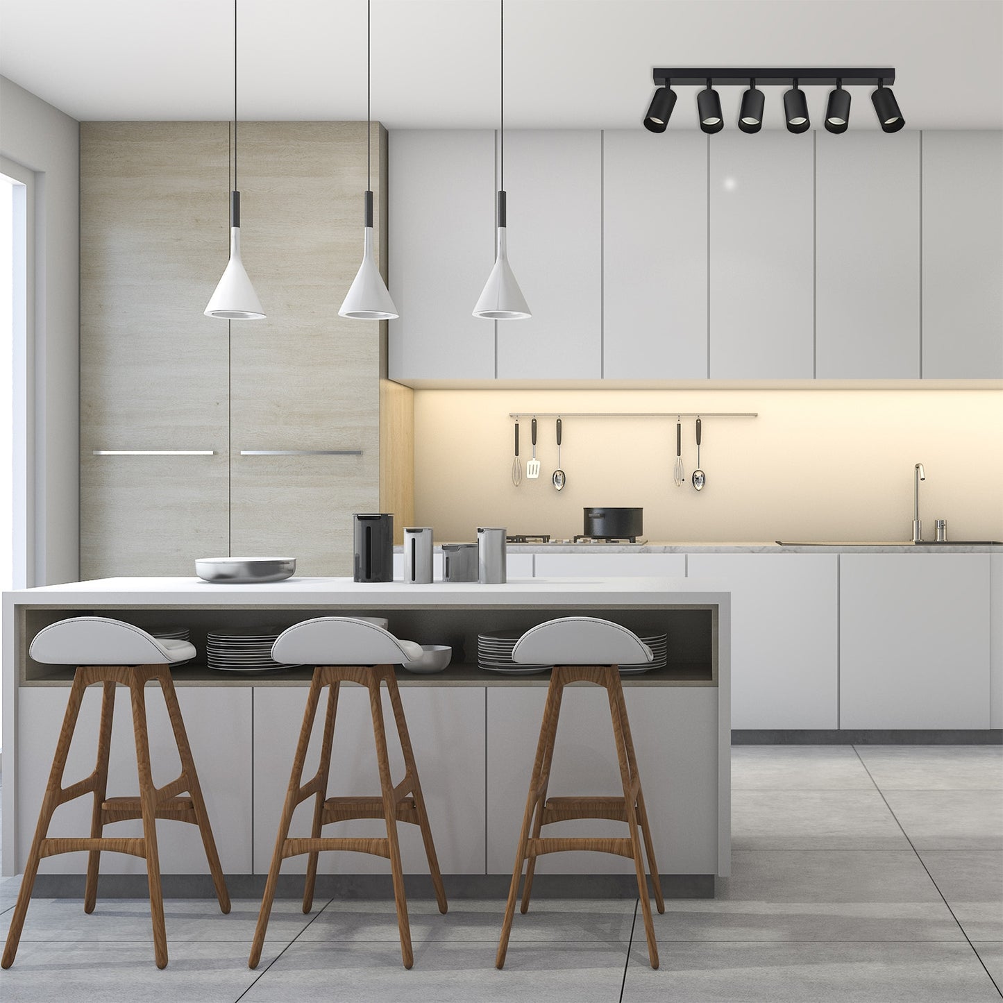Lampă De Tavan APP1242-6C Black  9