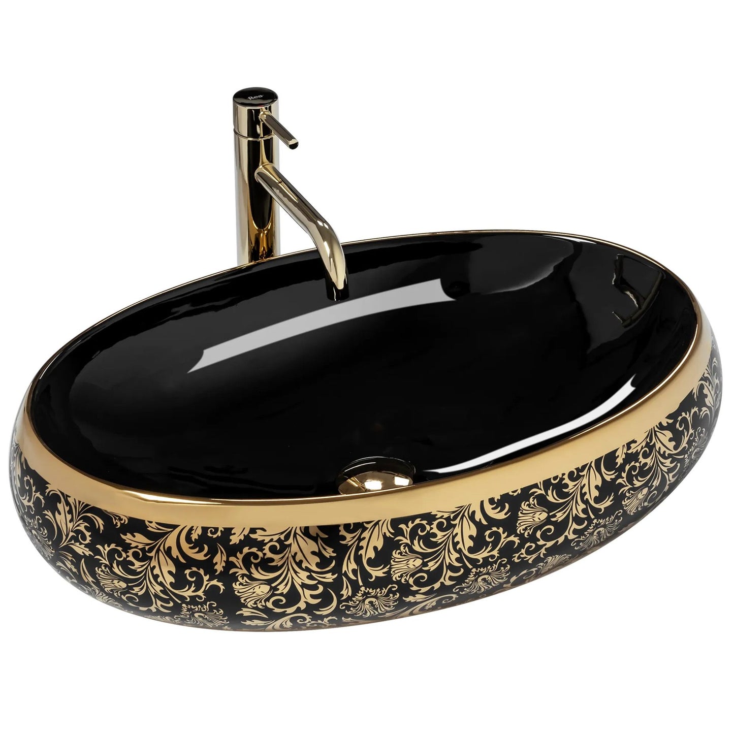Lavoar pe blat Rea Meryl Black / Gold 1