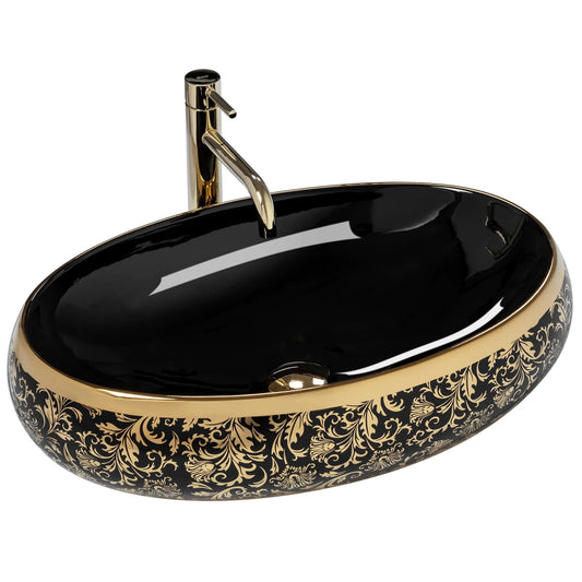 Lavoar pe blat Rea Meryl Black / Gold 1