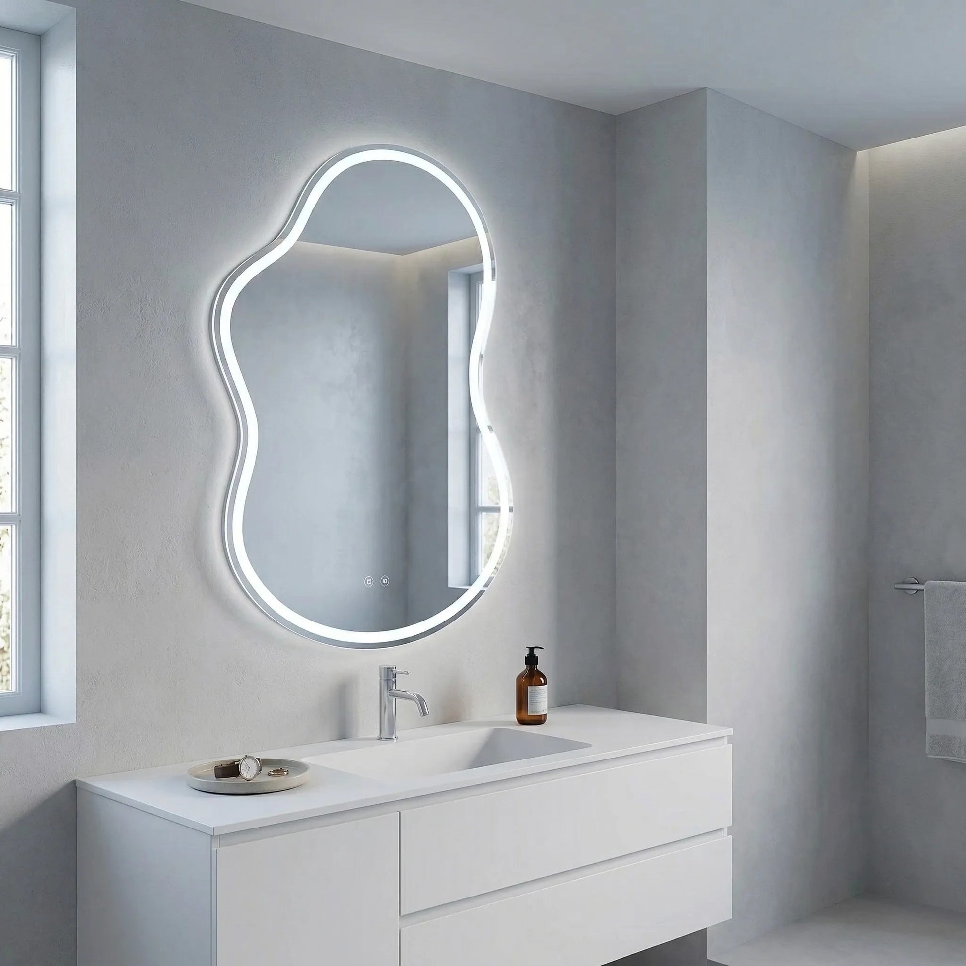 Oglindă LED UNO 80x55 cm  4