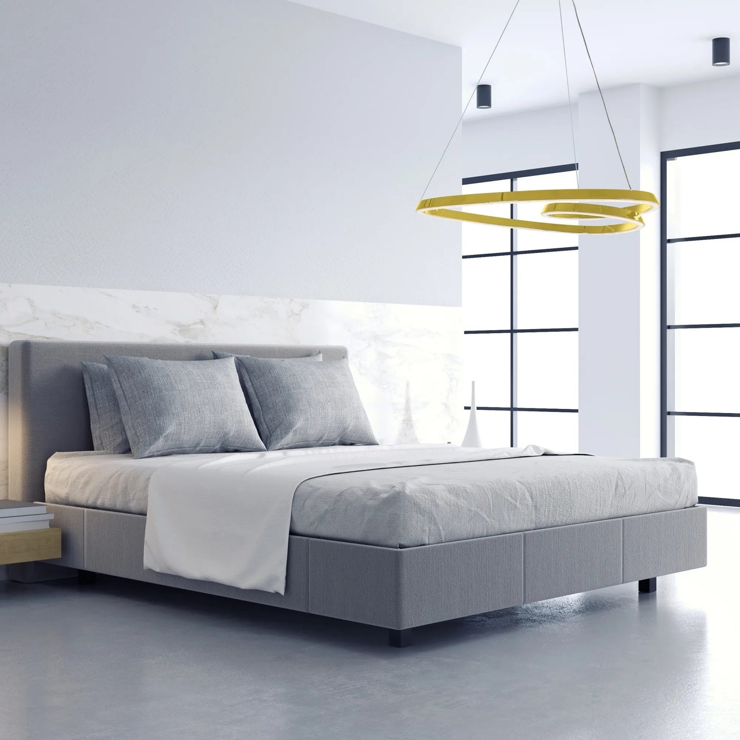 Lampa LED APP7797-cp Gold + Remote Control  4